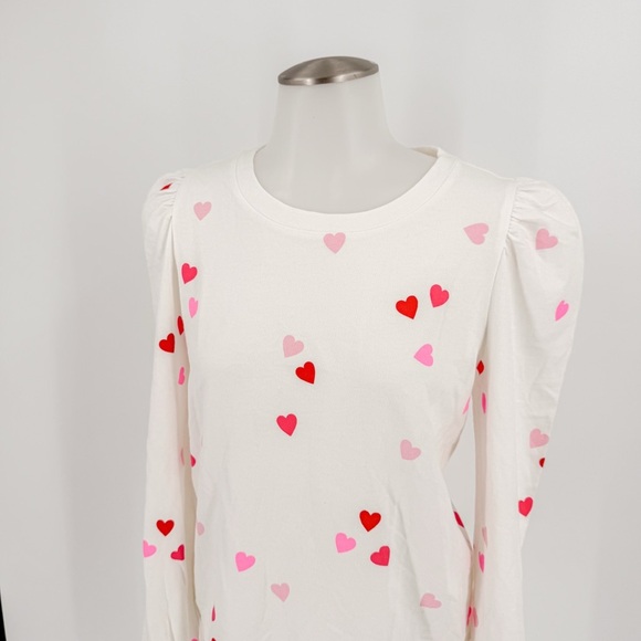 Lilly Pulitzer White Sweater with Heart Patterns - Picture 4 of 7